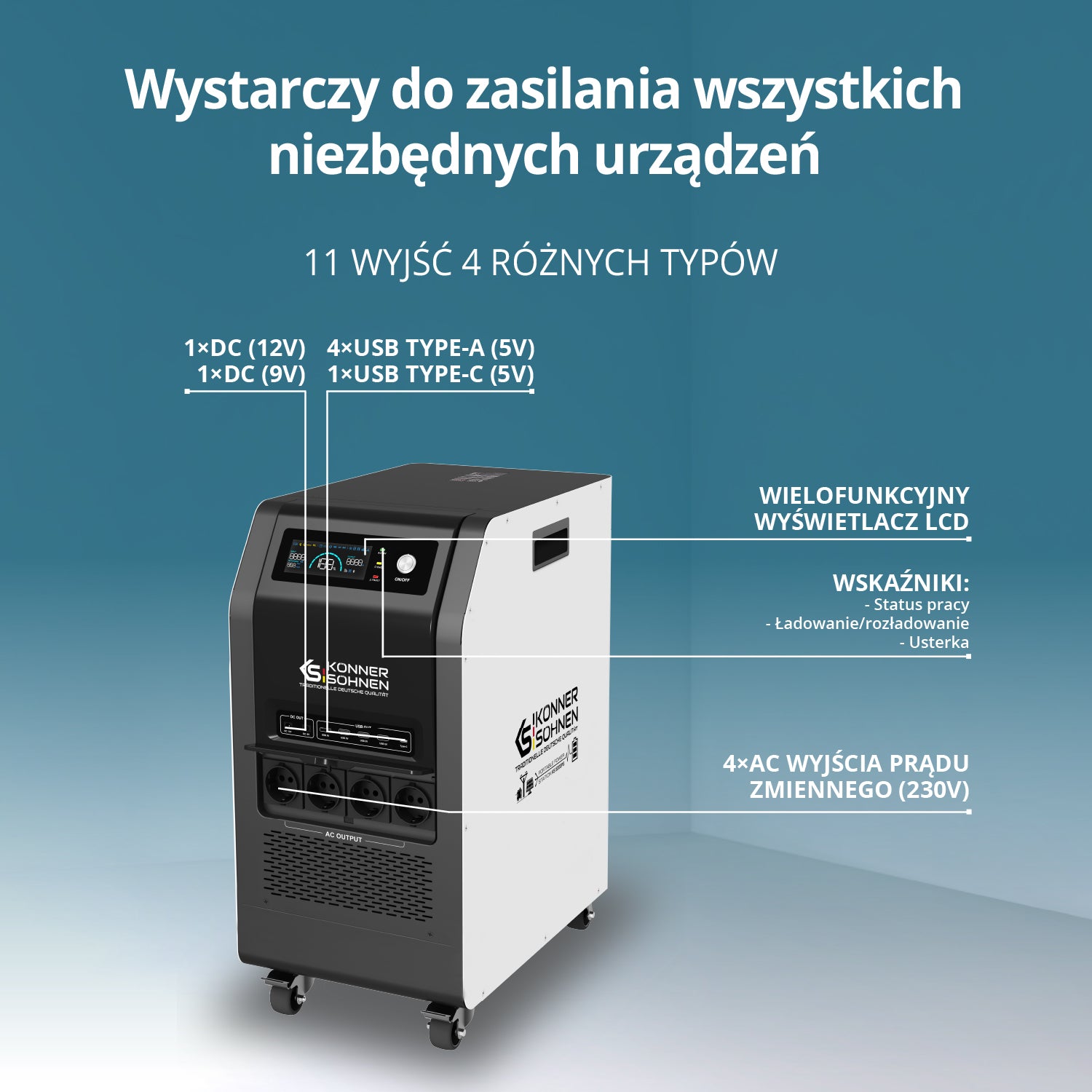 Przenośna stacja zasilania KS 5200PS