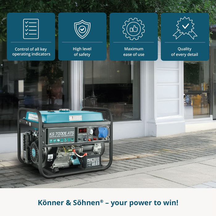 Benzīna ģenerators "Könner & Söhnen" KS 7000E ATS