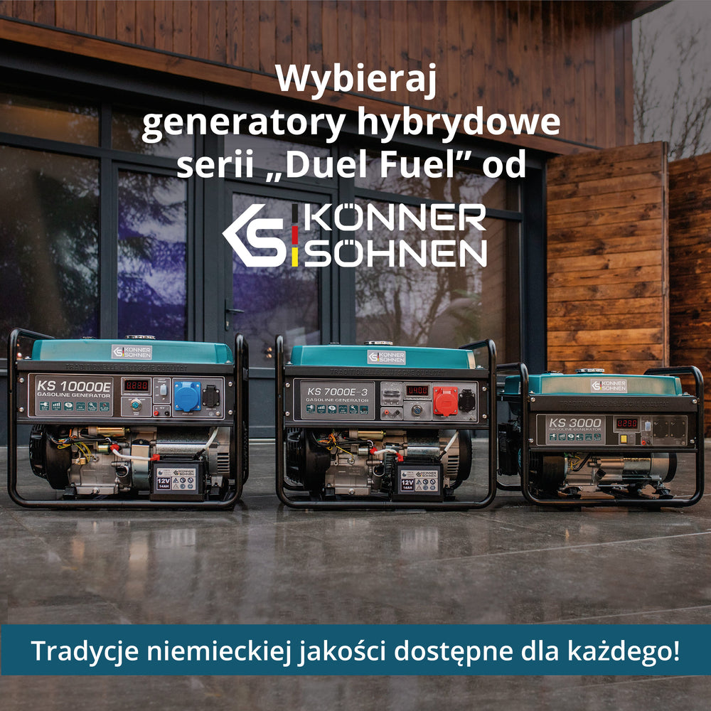 Generator benzynowo-gazowy „Könner & Söhnen” KS 7000E G