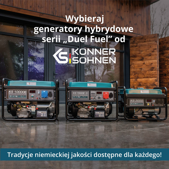 Generator benzynowo-gazowy „Könner & Söhnen” KS 7000E G
