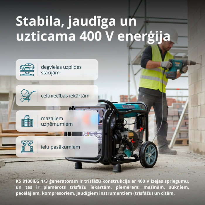 LPG/benzīna invertora ģenerators KS 8100iEG 1/3