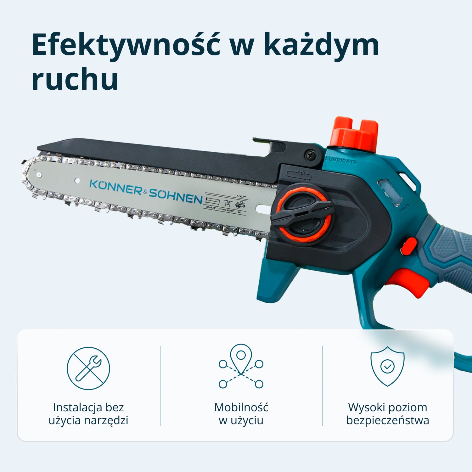 Akumulatorowa mini pilarka KS MCS20V-8 Case