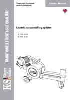 Electric horizontal log splitter KS 7THE 52/30, KS 8TKE 52/35