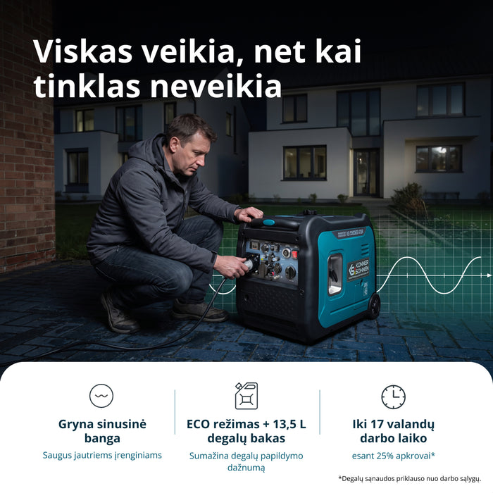 Invertora ģenerators KS 5500iE S ATSR