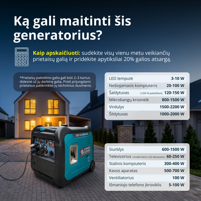 Invertora ģenerators KS 5500iE S ATSR