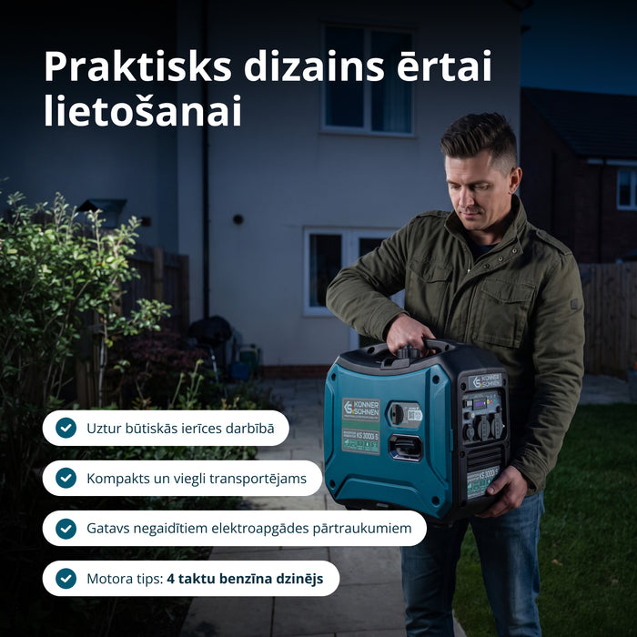 Invertora ģenerators KS 3000i S