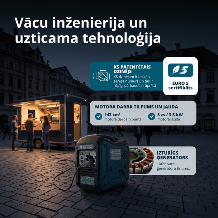 Invertora ģenerators KS 3000i S