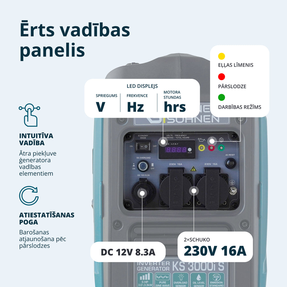 Invertora ģenerators KS 3000i S