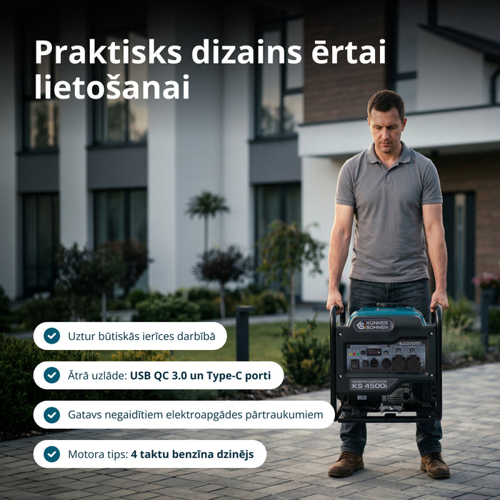 Invertora ģenerators KS 4500i