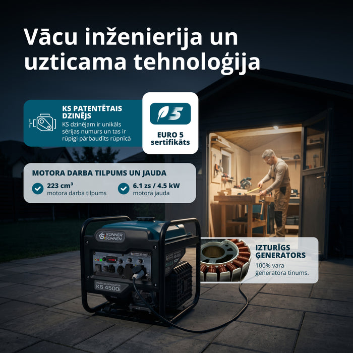 Invertora ģenerators KS 4500i
