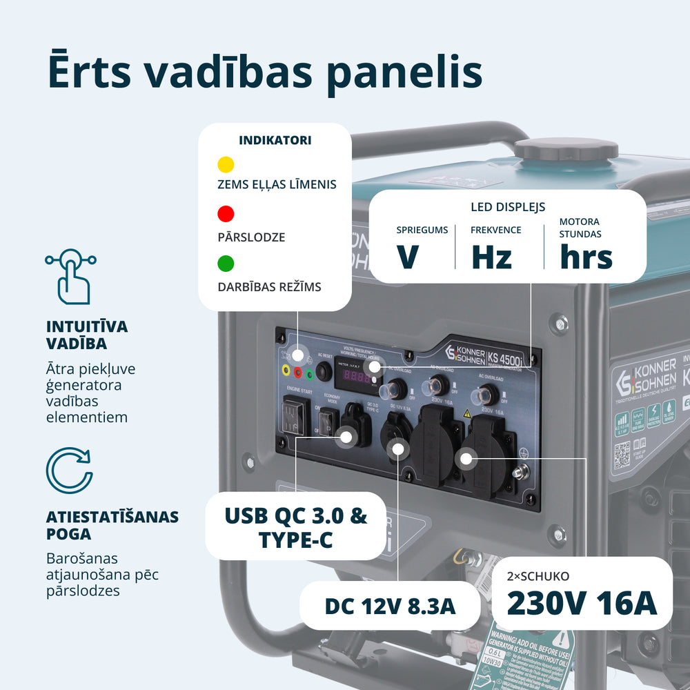 Invertora ģenerators KS 4500i