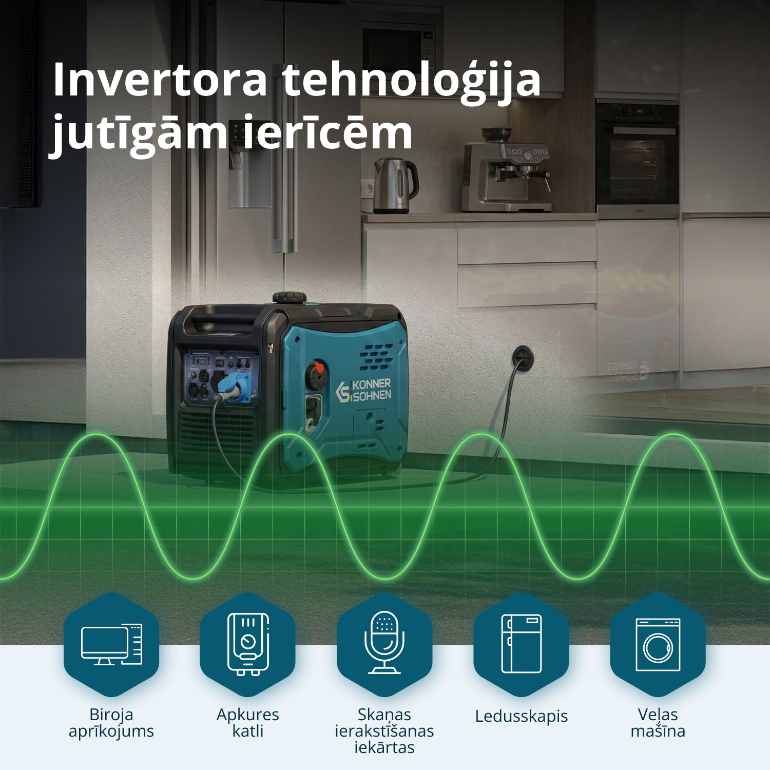 Invertora ģenerators KS 6000iE S