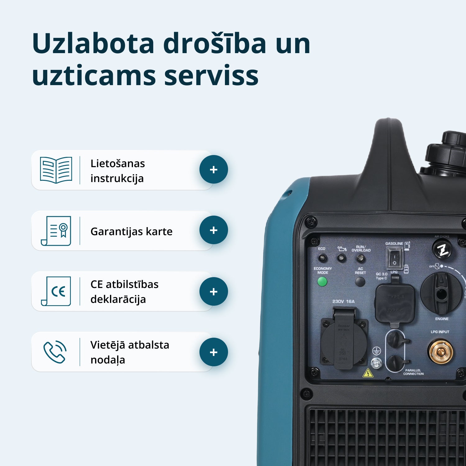 Invertora ģenerators (LPG/benzīns) KS 1900iG S