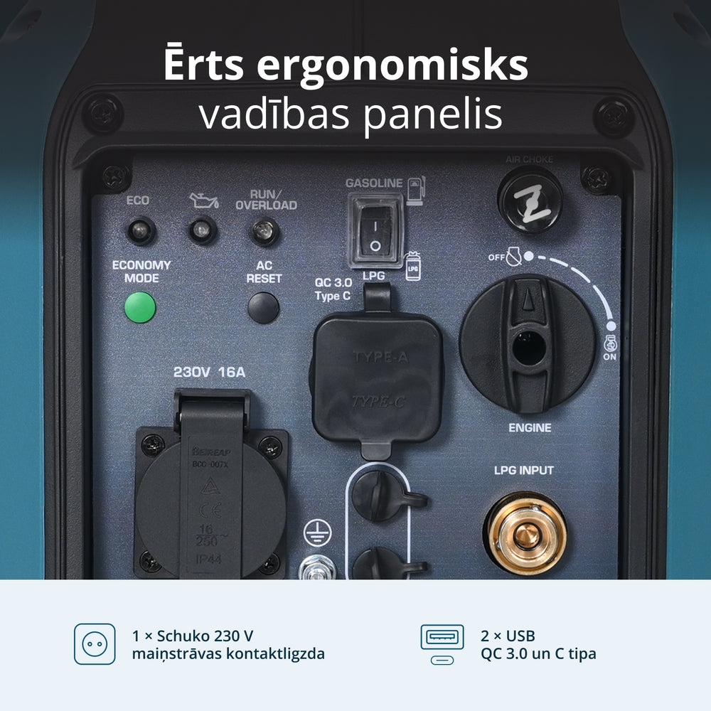 Invertora ģenerators (LPG/benzīns) KS 1900iG S