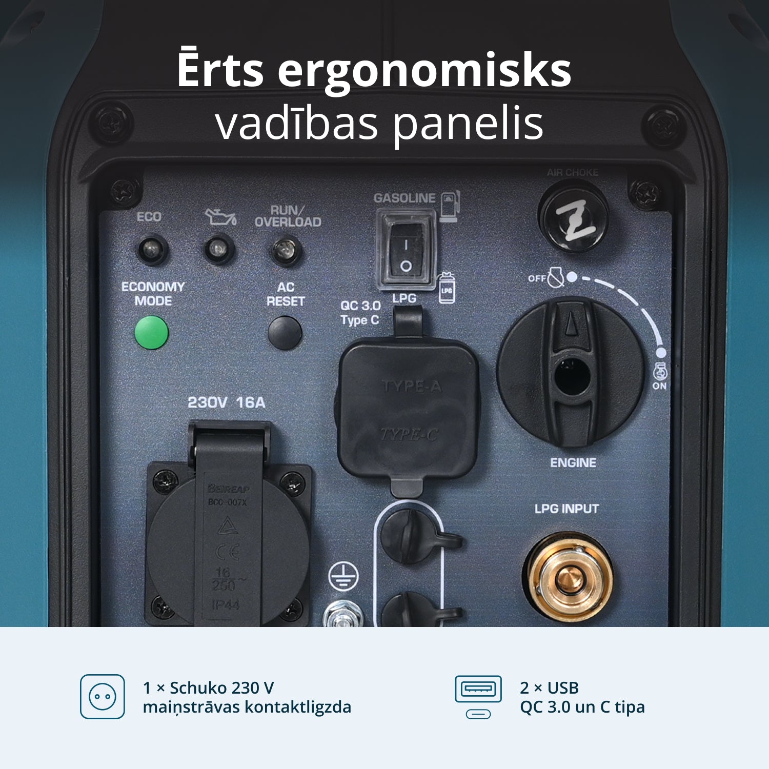 Invertora ģenerators (LPG/benzīns) KS 1900iG S