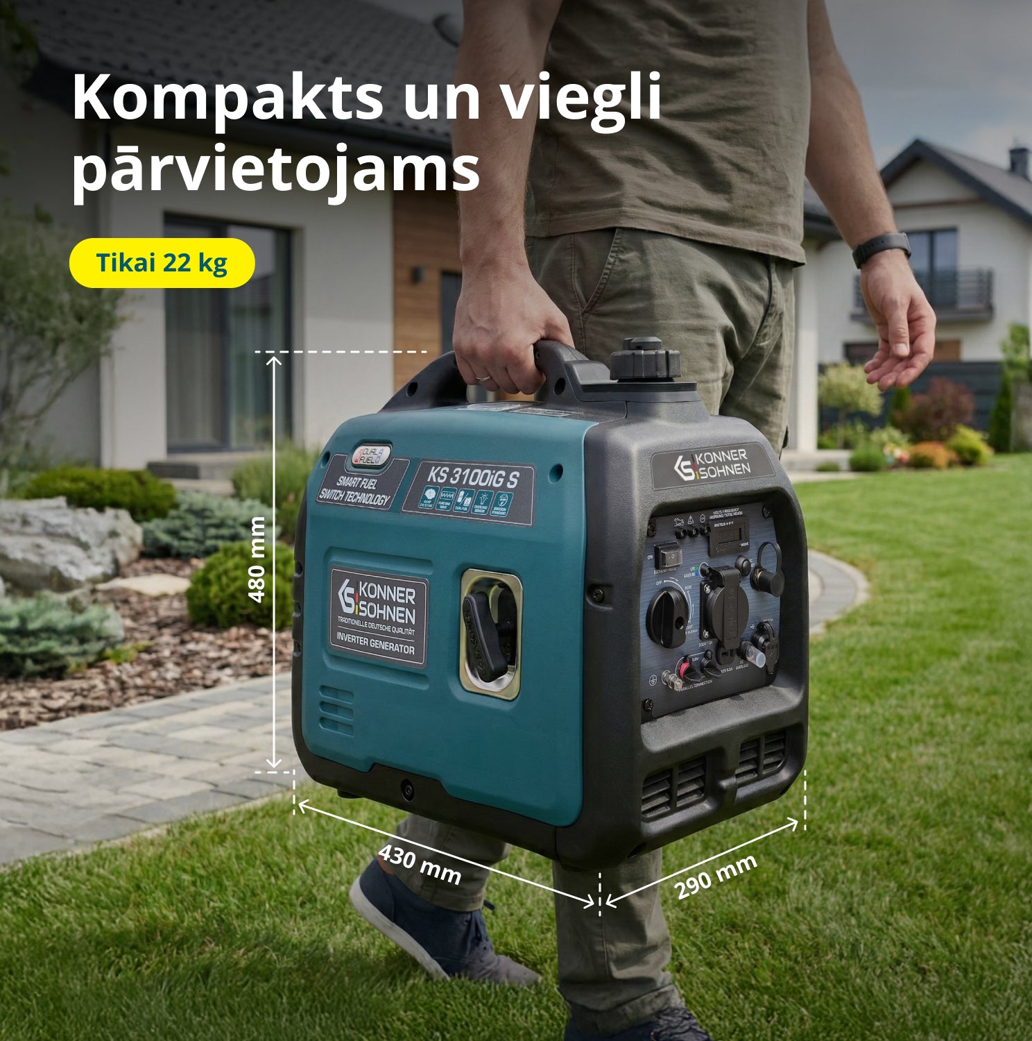 LPG/benzīna invertora ģenerators KS 3100iG S