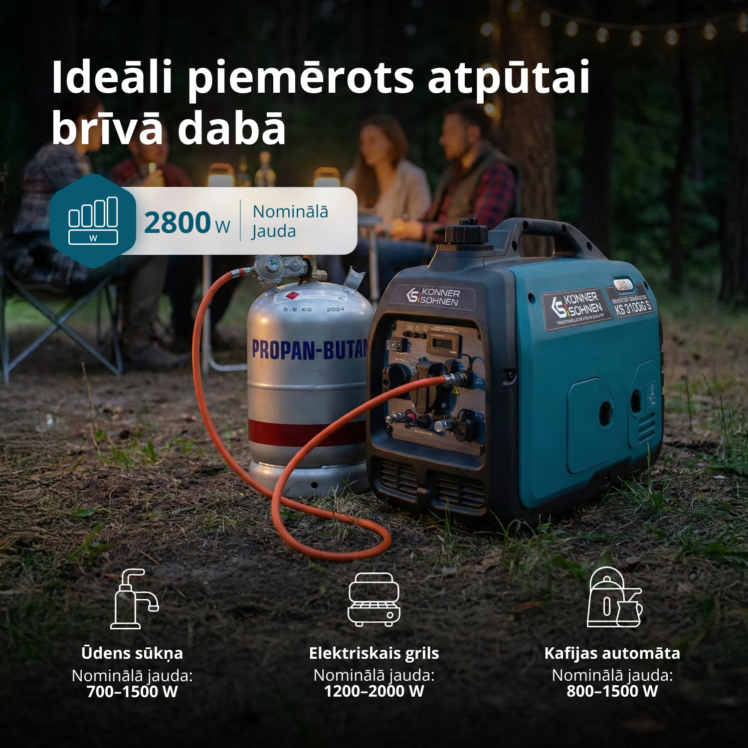 LPG/benzīna invertora ģenerators KS 3100iG S