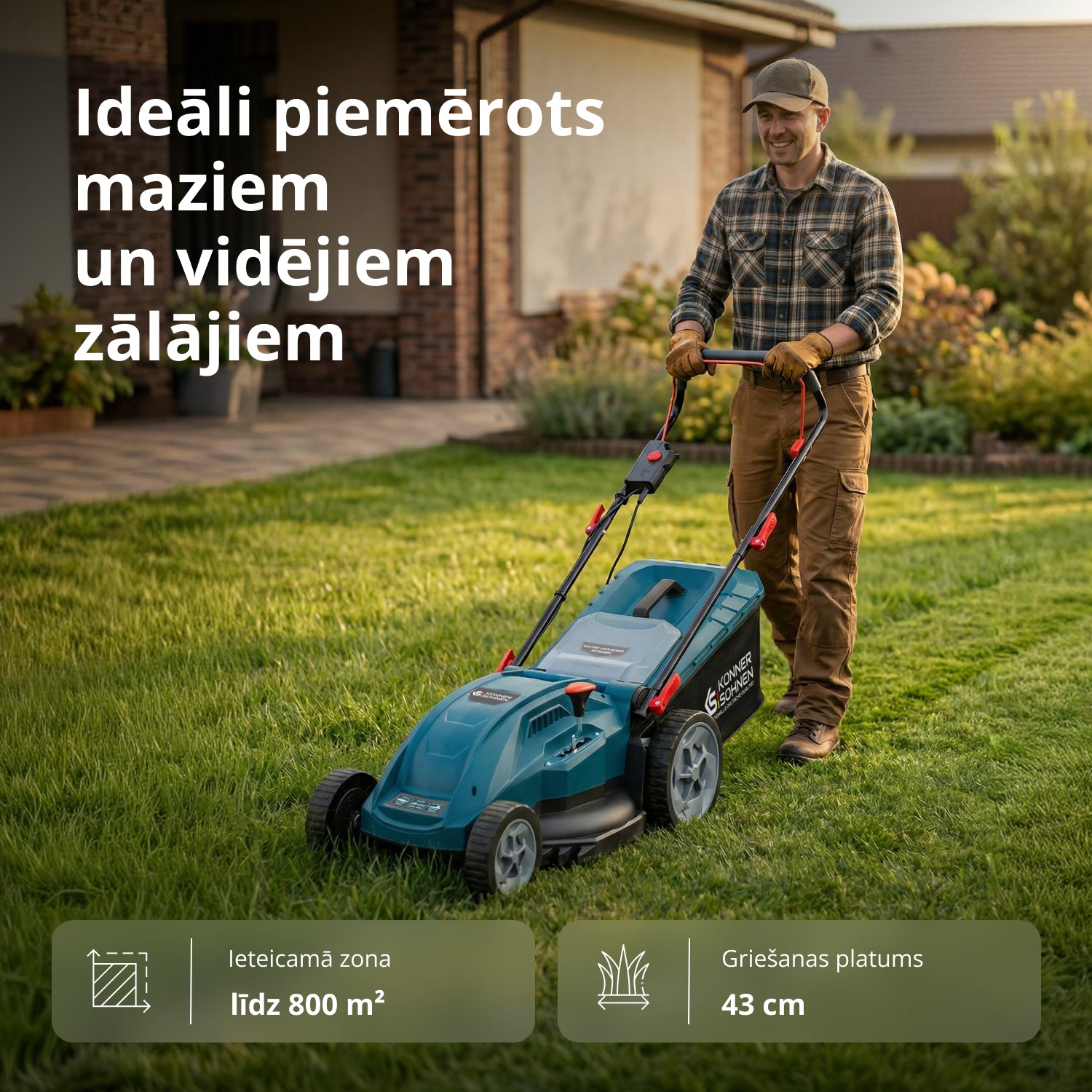 Elektriskā zāles pļaujmašīna KS 43LM20