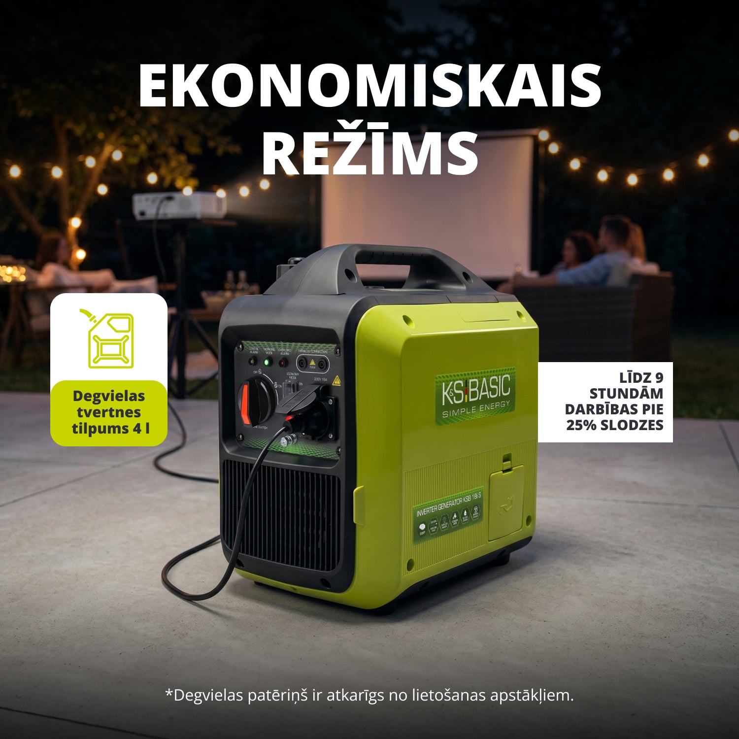 Invertora ģenerators KSB 18i S
