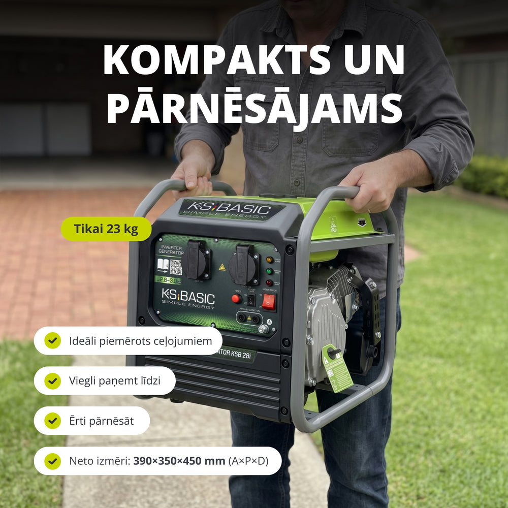 Invertora ģenerators KSB 28i