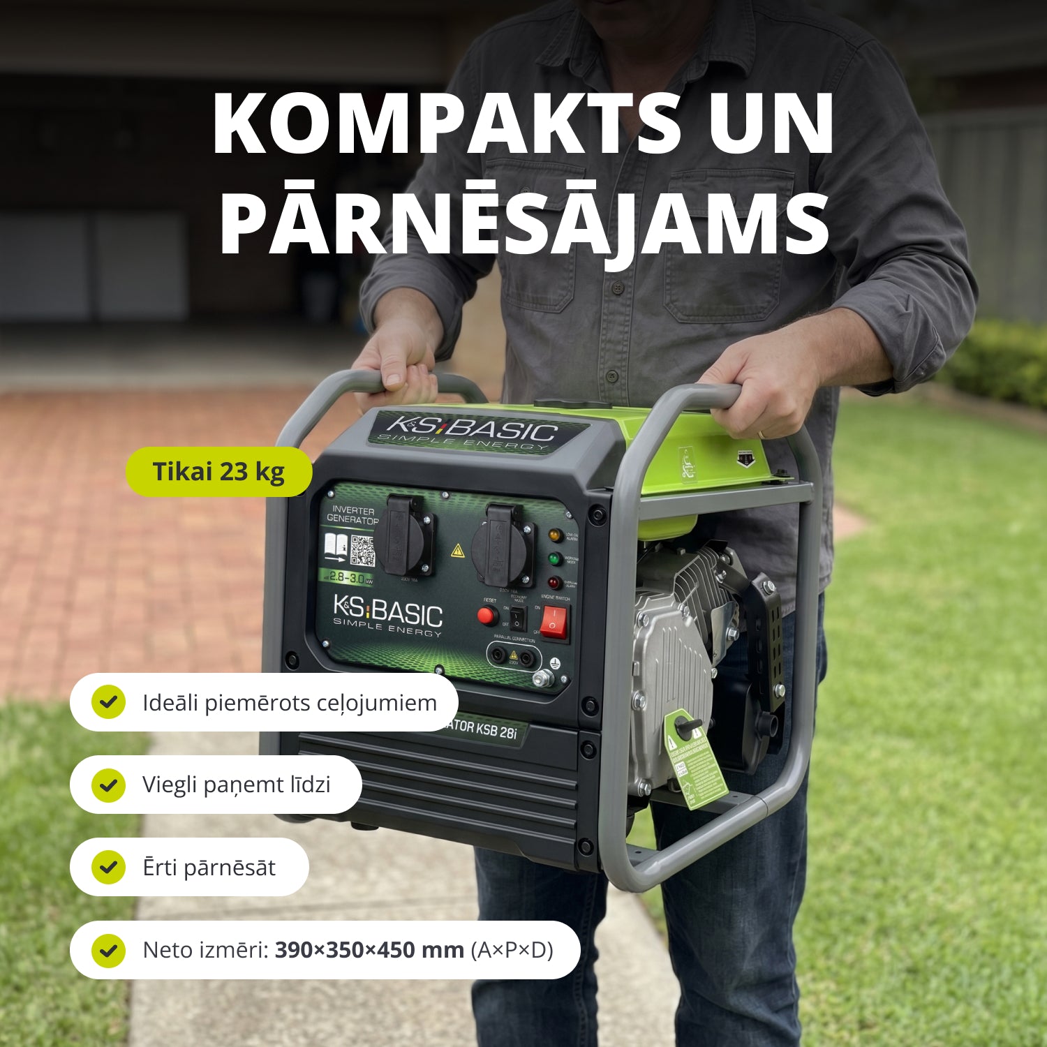 Invertora ģenerators KSB 28i