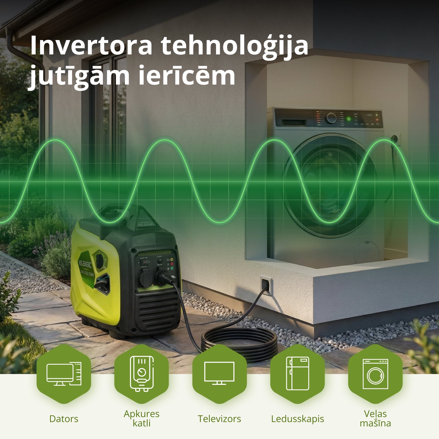 Invertora ģenerators KSB 33i S