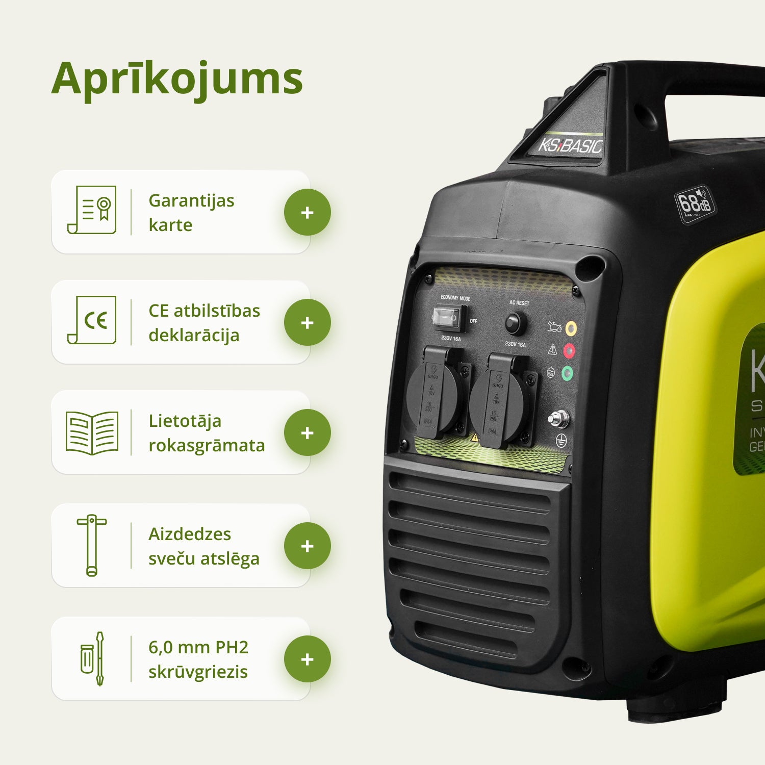 Invertora ģenerators KSB 33i S