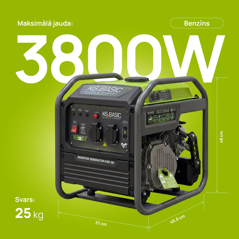 Invertora ģenerators KSB 36i