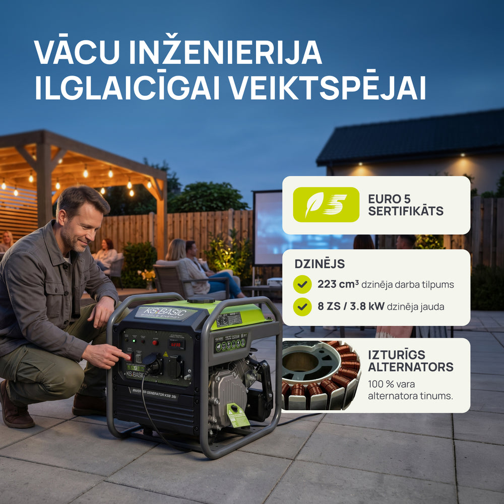 Invertora ģenerators KSB 38i