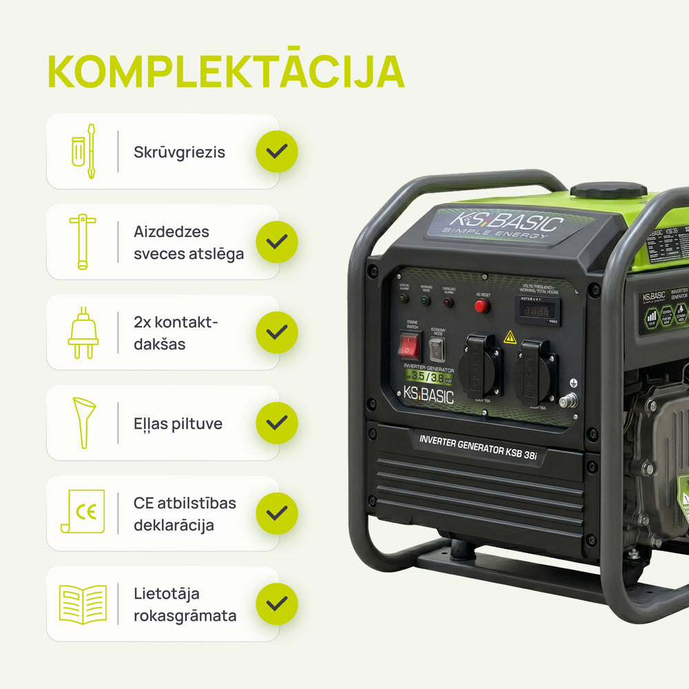 Invertora ģenerators KSB 38i