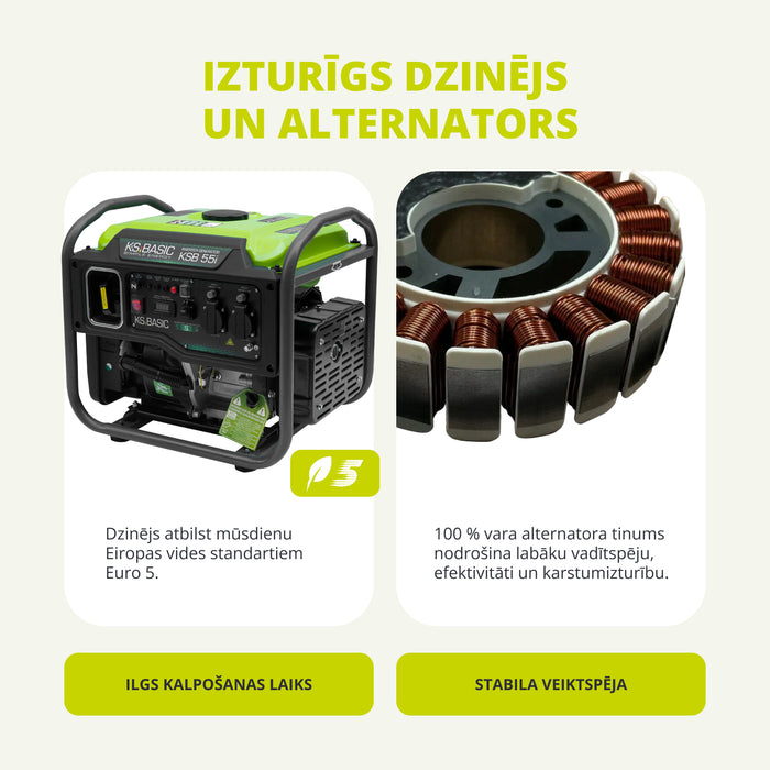 Invertora ģenerators KSB 55i