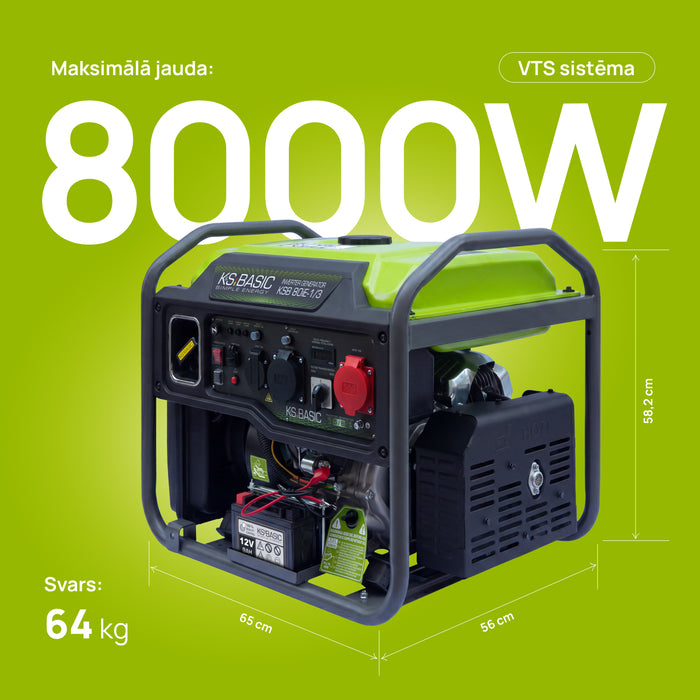 Invertora ģenerators KSB 80iE-1/3