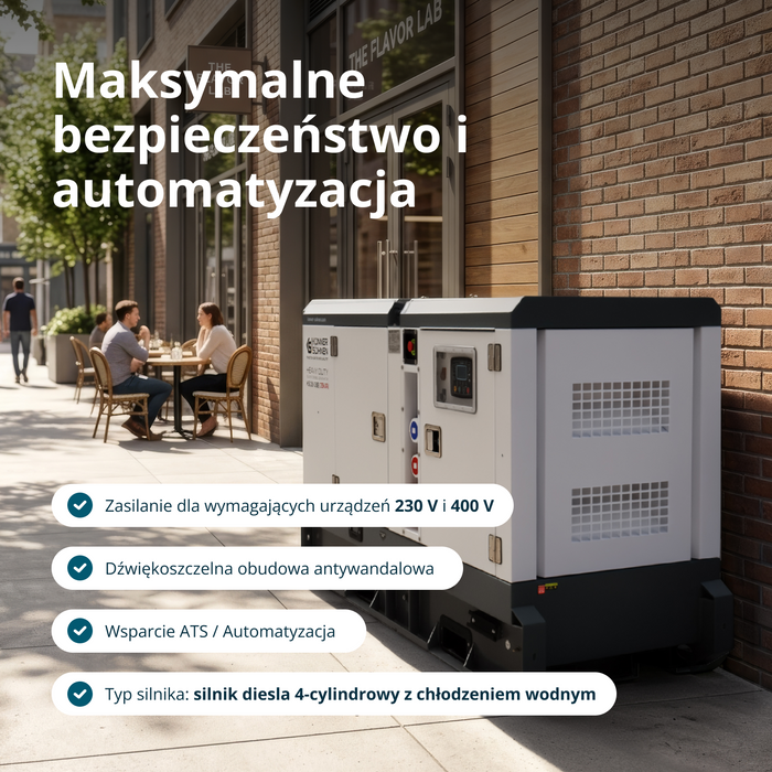 Trójfazowy agregat prądotwórczy z silnikiem Diesla KS 35-3BE