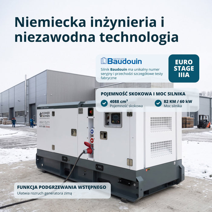 Diesla trójfazowa elektrownia KS 72-3BE