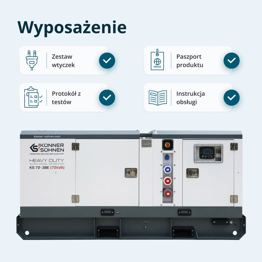 Diesla trójfazowa elektrownia KS 72-3BE