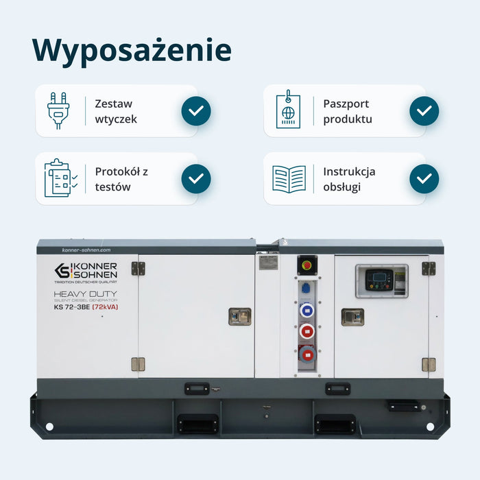 Diesla trójfazowa elektrownia KS 72-3BE