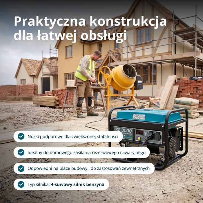 Generator benzynowy „Könner & Söhnen” KS 3000
