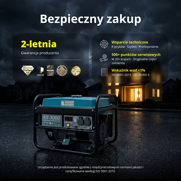 Generator benzynowy „Könner & Söhnen” KS 3000