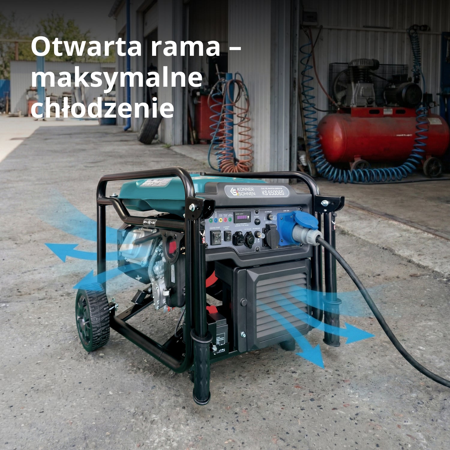 Generator inwerterowy KS 6500iEG (benzyna/gaz)