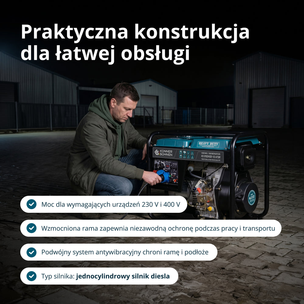 Generator diesla „Könner & Söhnen” KS 9100HDE-1/3 ATSR (EURO V)