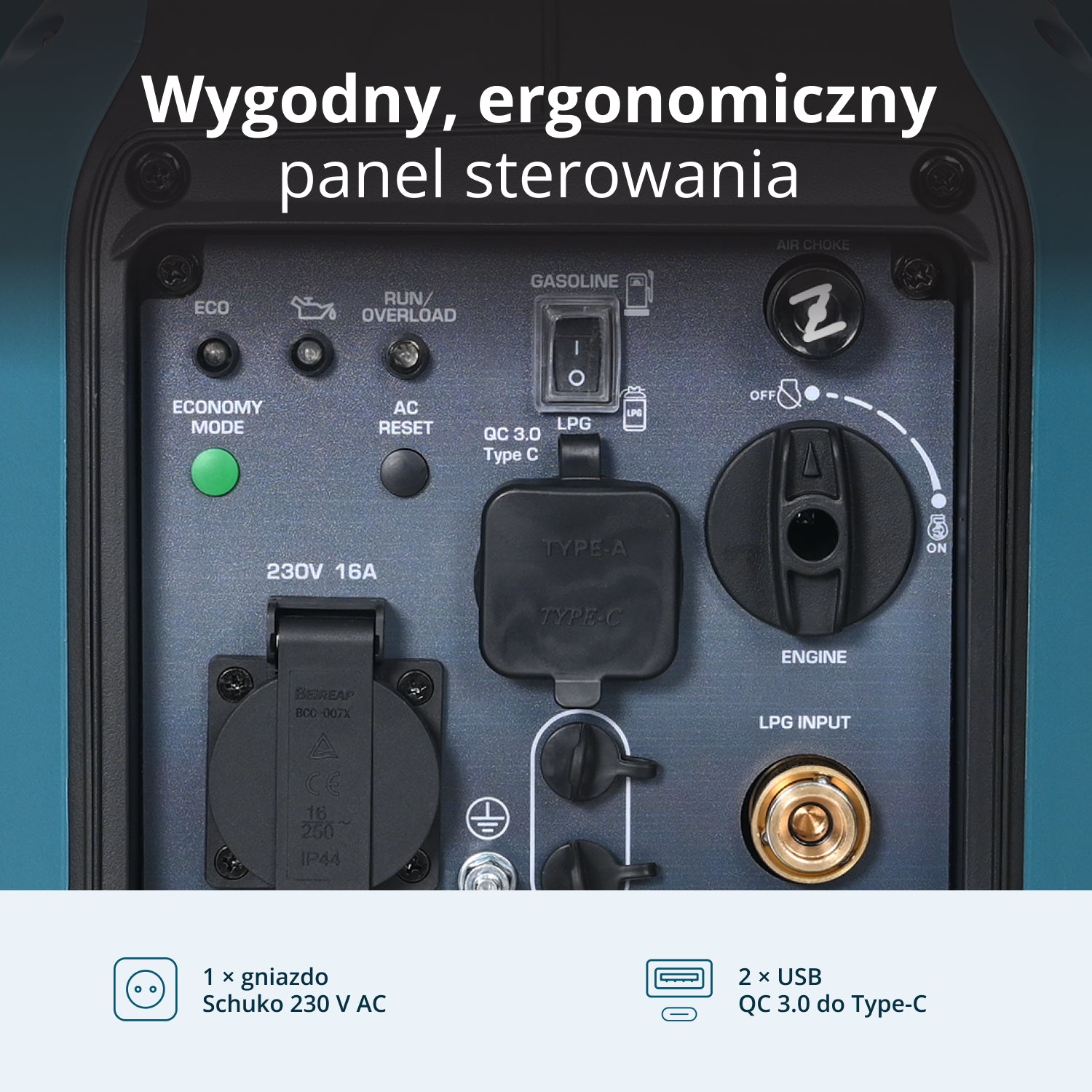 Generator Inwerterowy (gaz/benzyna) KS 1900iG S 