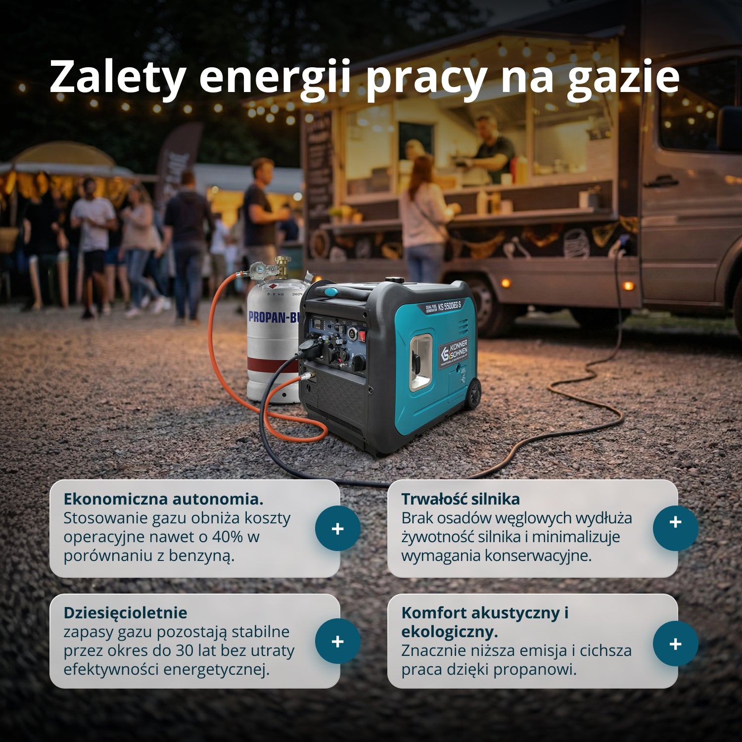 Inwerterowy generator LPG/benzyna KS 5500iEG S