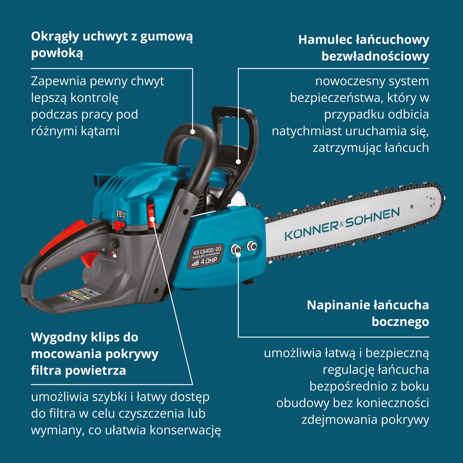 Pilarka spalinowa KS CS40G-20